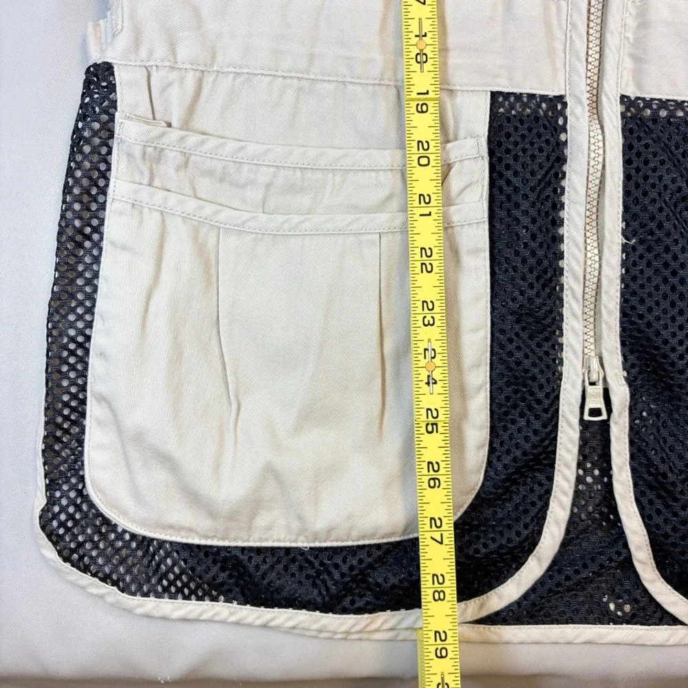 Browning Trapper Creek Shooting Vest Men Small Tan Black Mesh Hunting Clay Sport